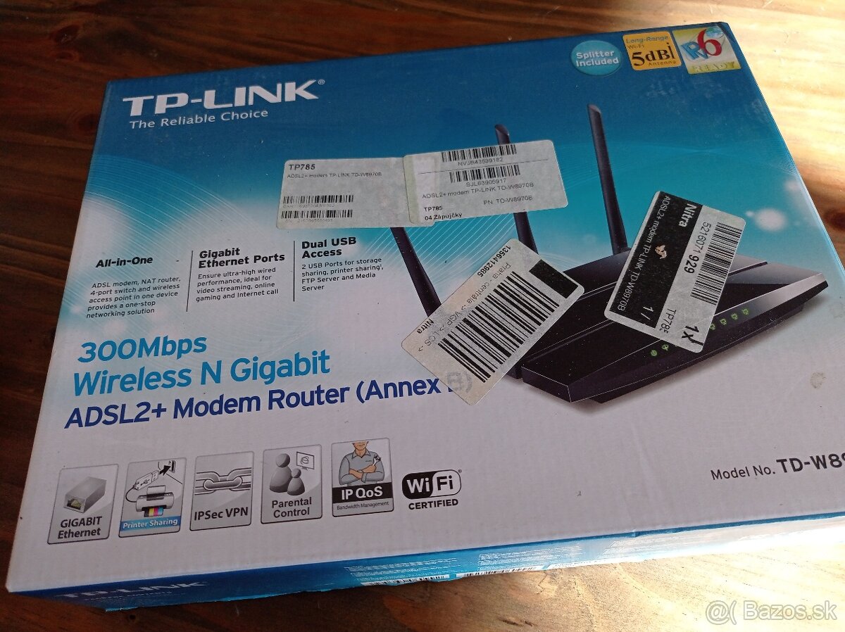 Router wifi TP-Link ADSL TD-W8970B