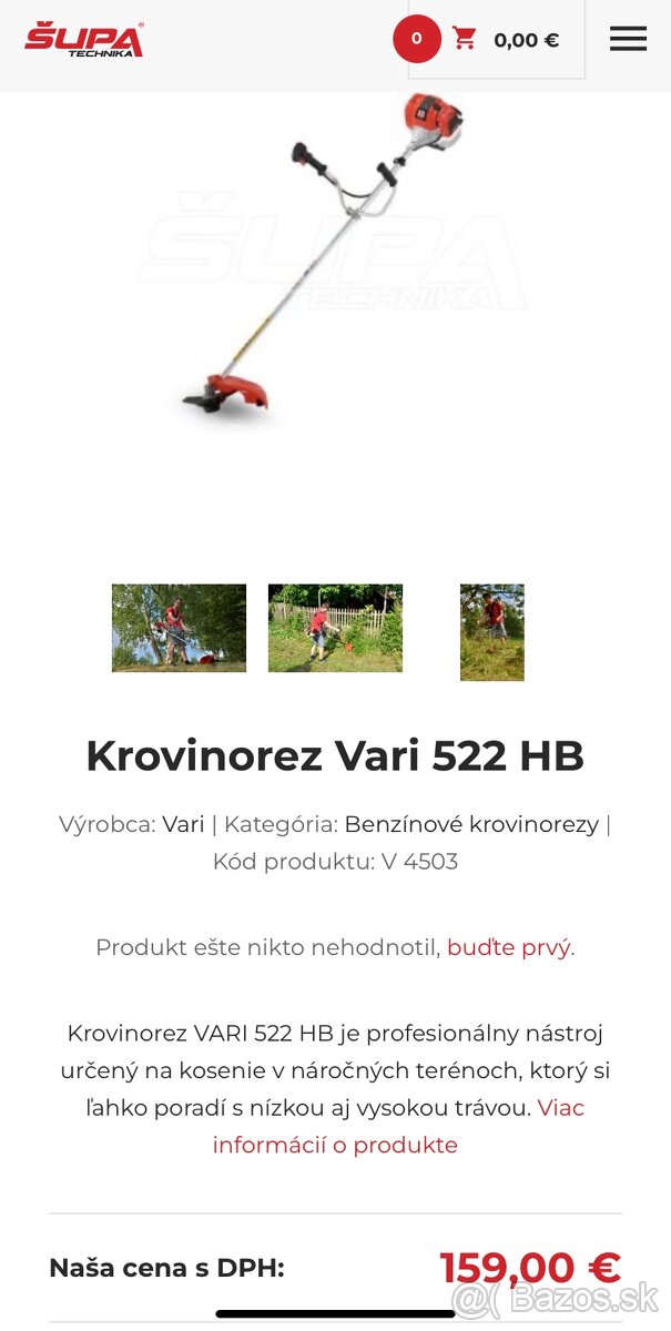 Krovinorez vyzinac kosačka