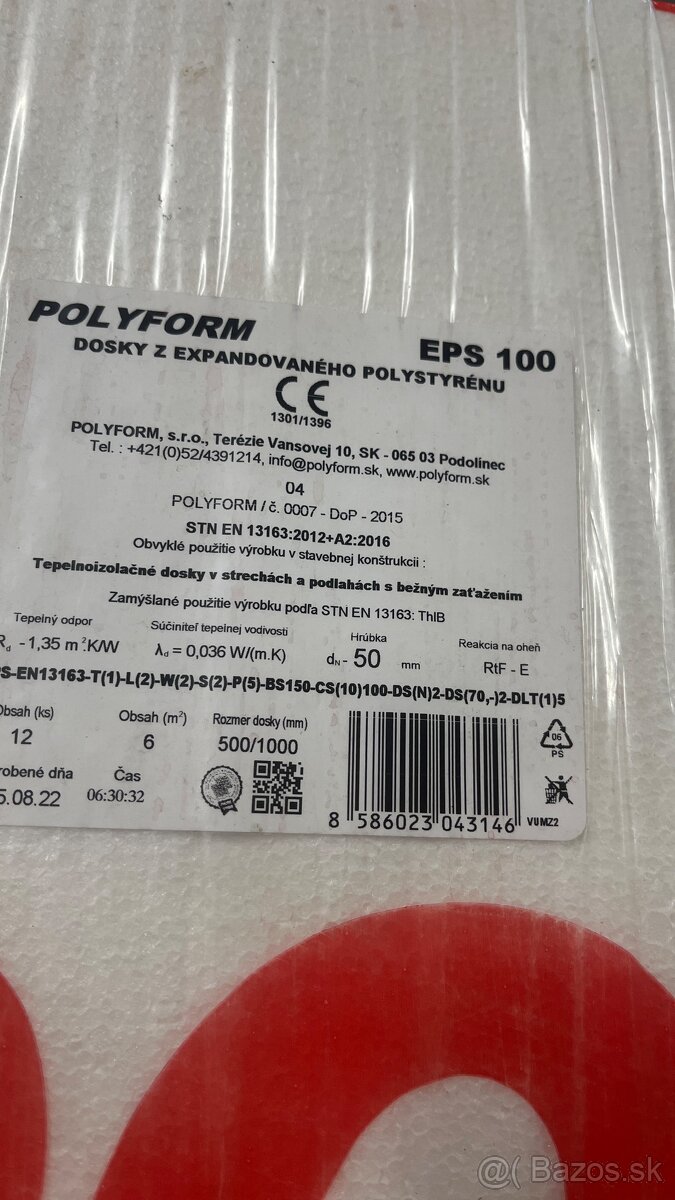 Eps 100 5 cm podlahový