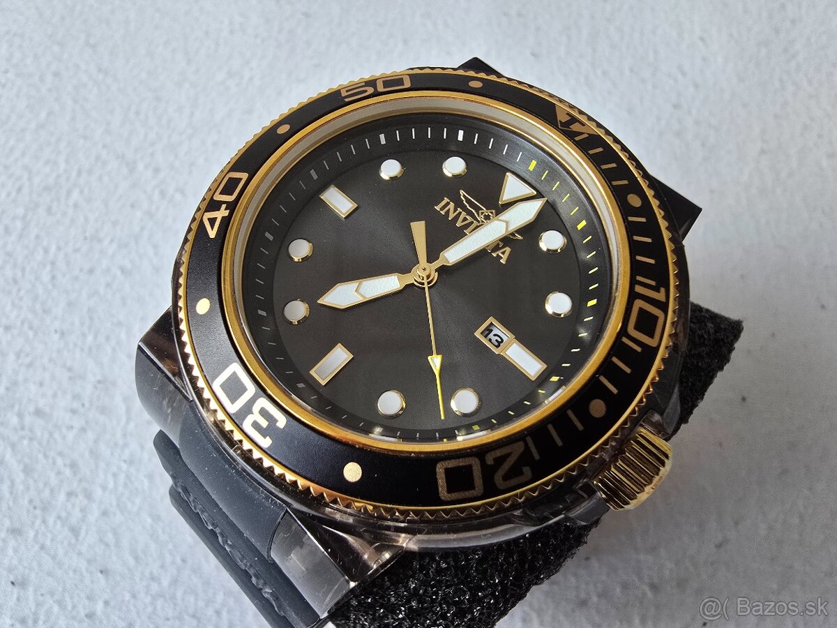 Invicta Pro Diver Black Gold