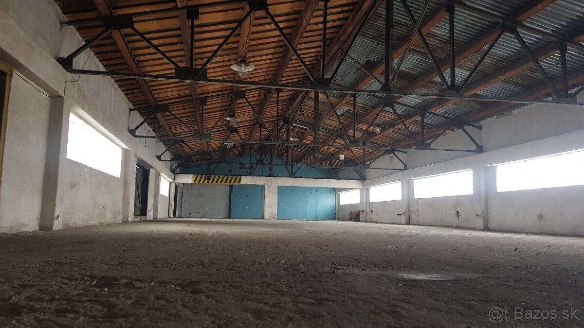 Priestor na prenájom -sklad-dielňa- výroba - hala