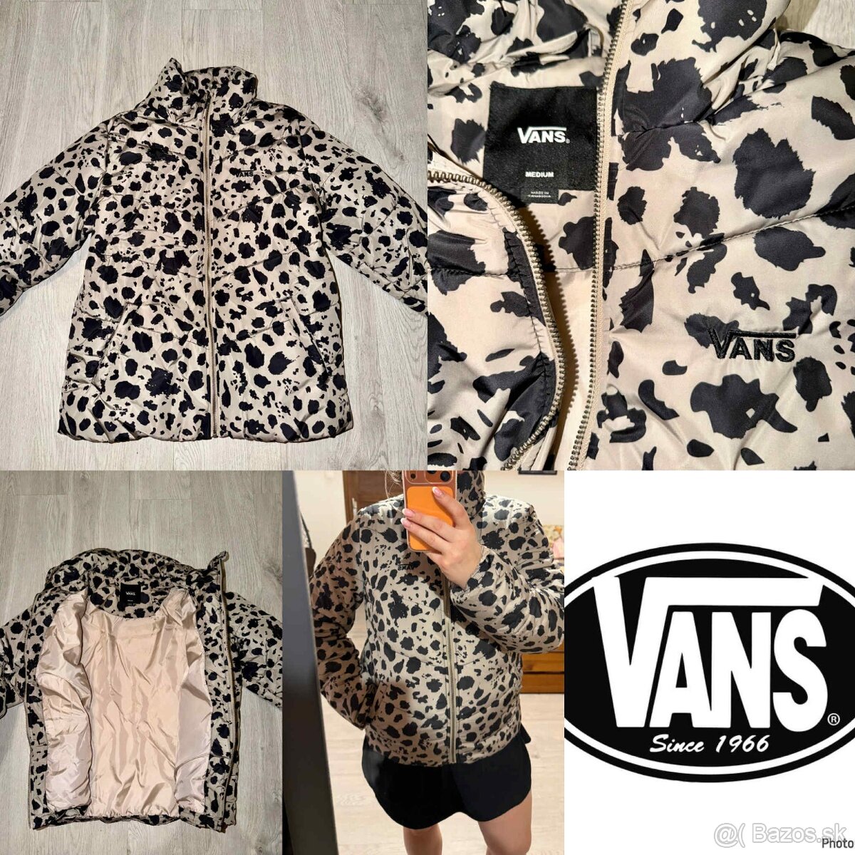 vans original stylova damska zimna bunda