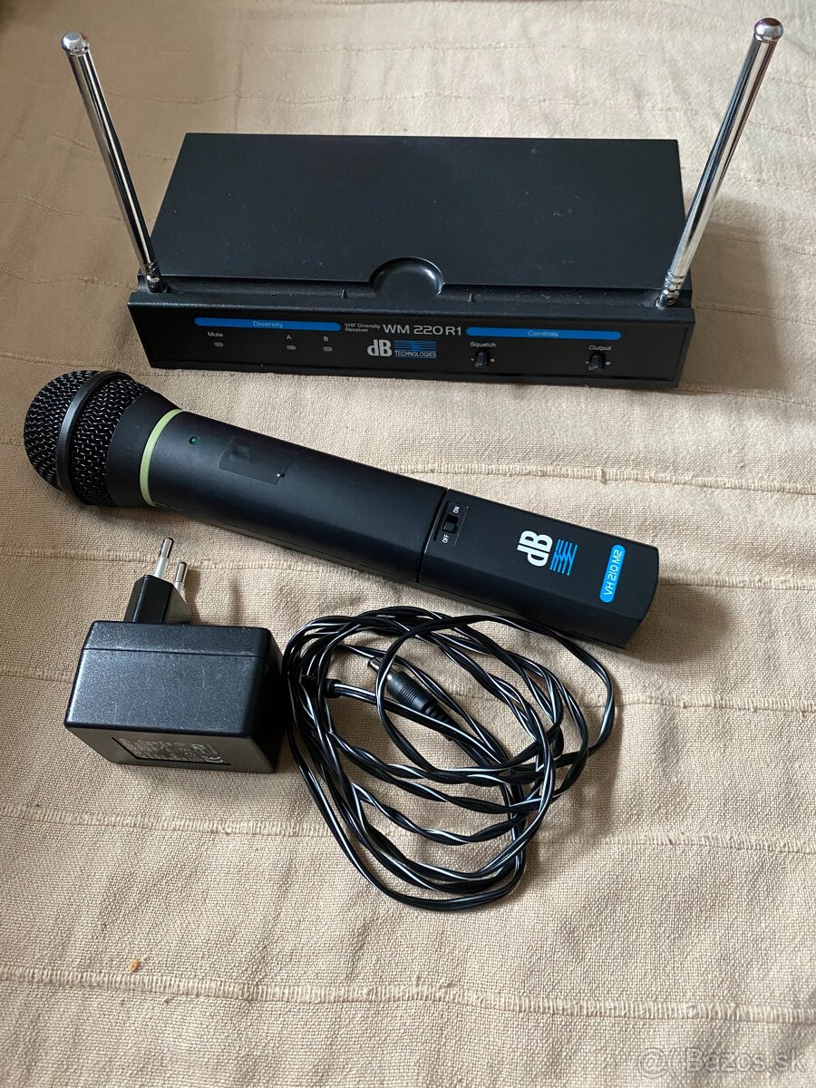dB technologies VHF bezdrotovy mikrofon - set