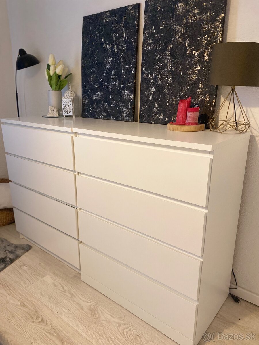 Biela komoda Ikea, Jysk