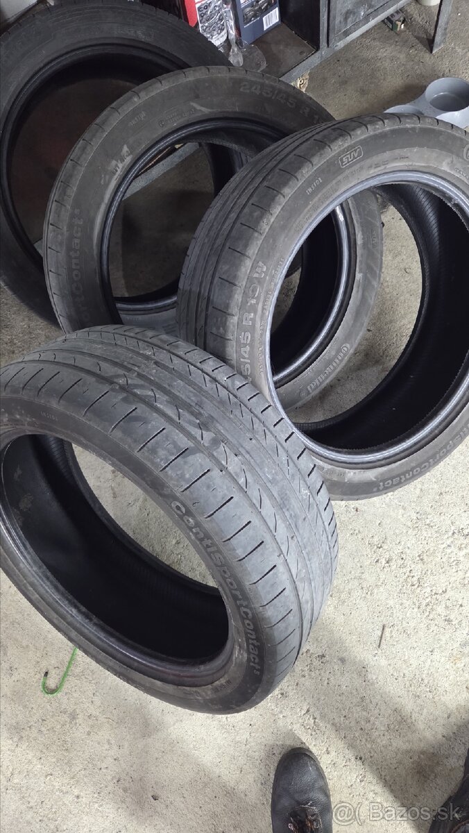 Predám 245/45 r19 letne pneumatiky