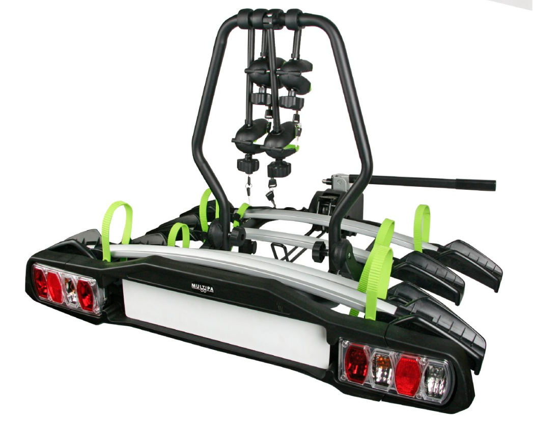 Nosič bicyklov na ťažné zariadenie pre 4 bicykle