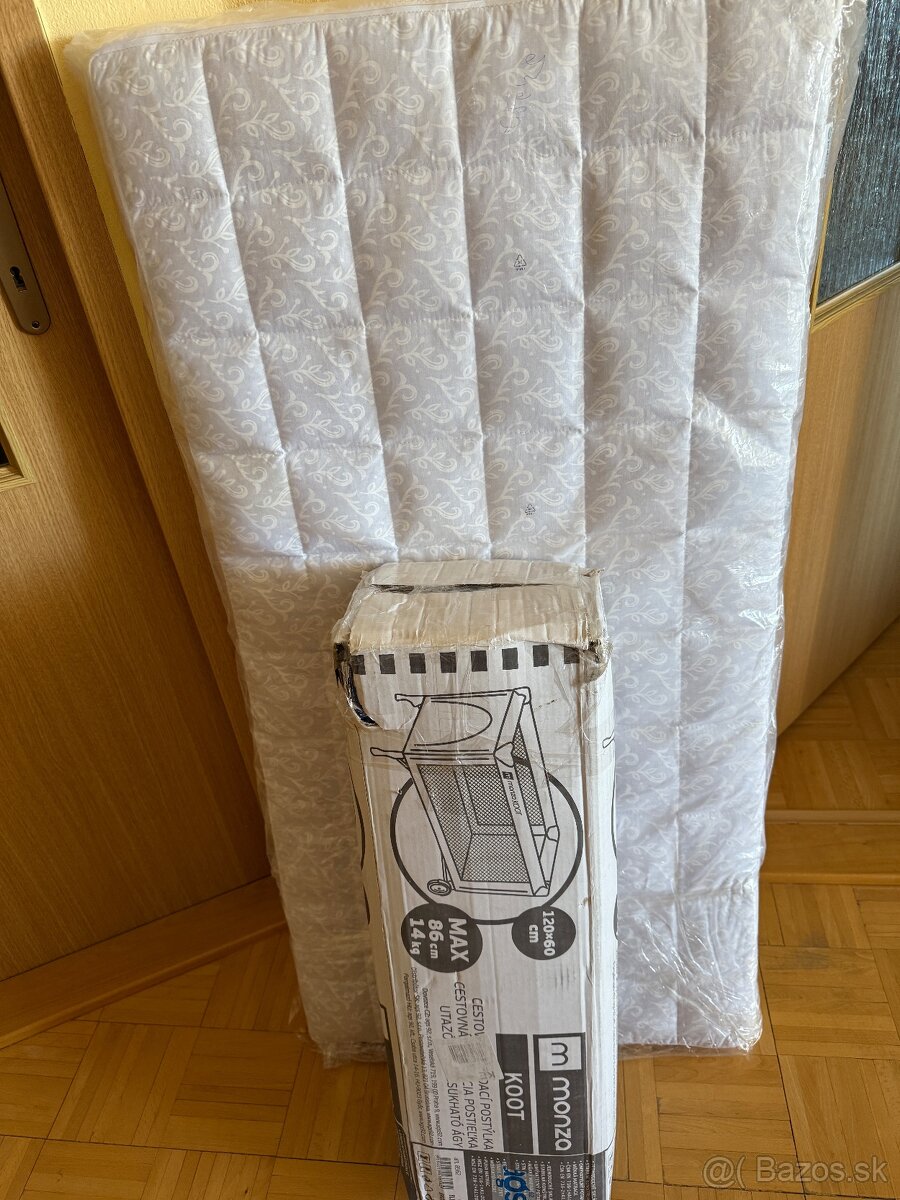 Predám detskú cestovnú postielku + matrac nové