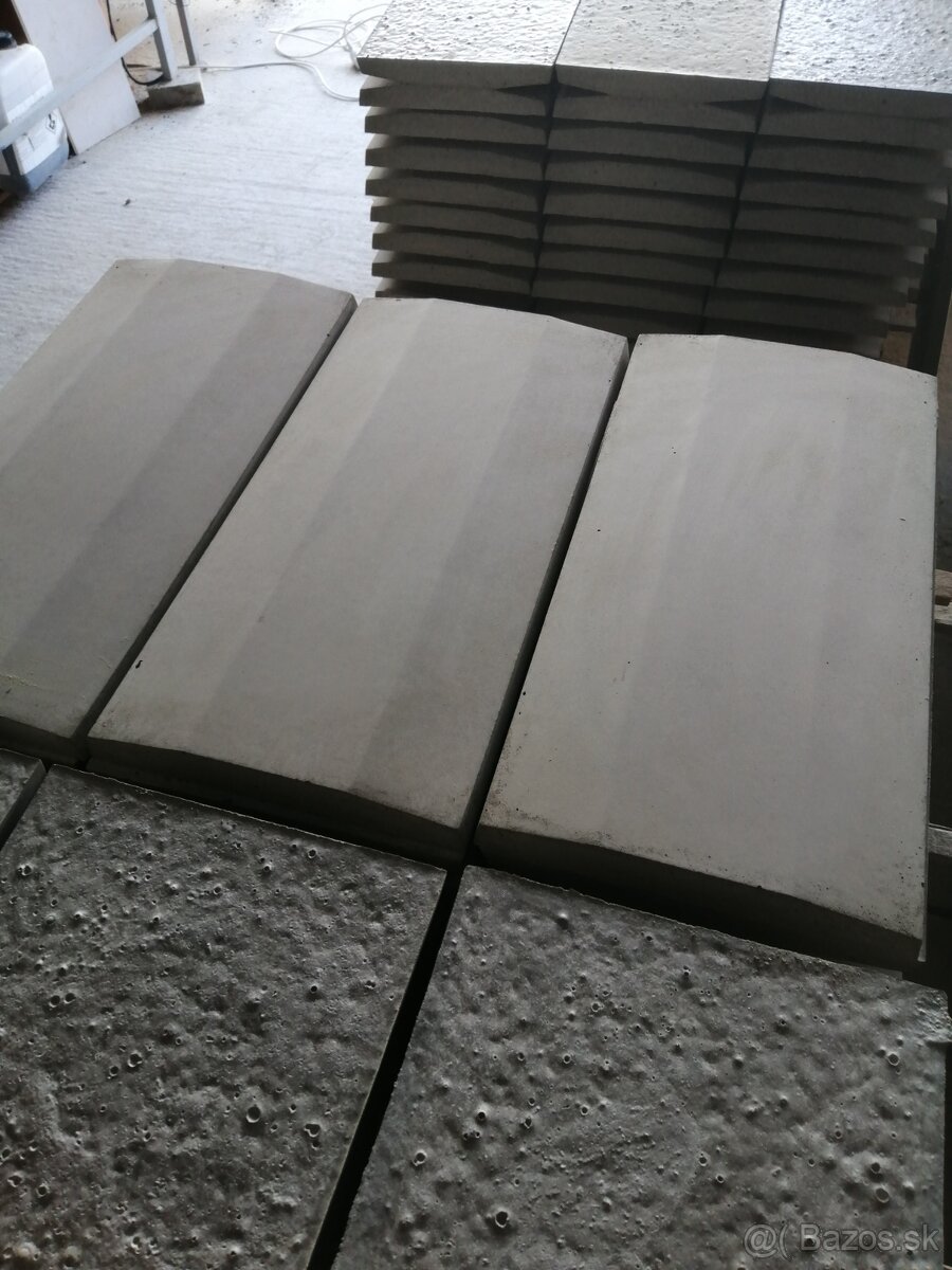 Betónové striešky 25 x 49