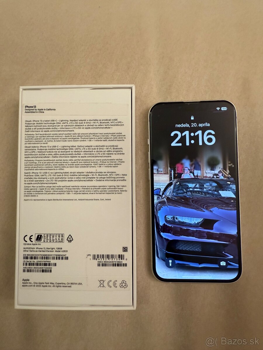 Iphone 13 128 GB white v top stave bez jediného škrabanca