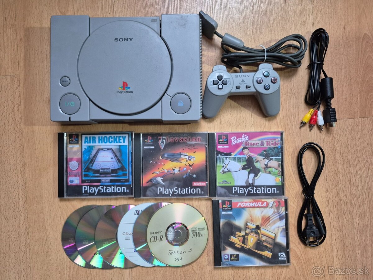 Predám Playstation 1 + 10 hier zadarmo.