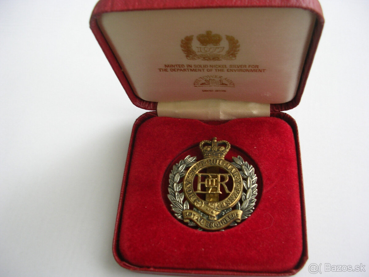 Odznak britskej monarchie - Jubileum 1977 v originál etui
