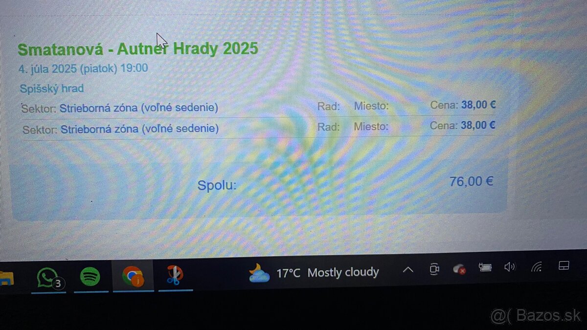 predam vstupenky na koncert smananova autner hrady 2025