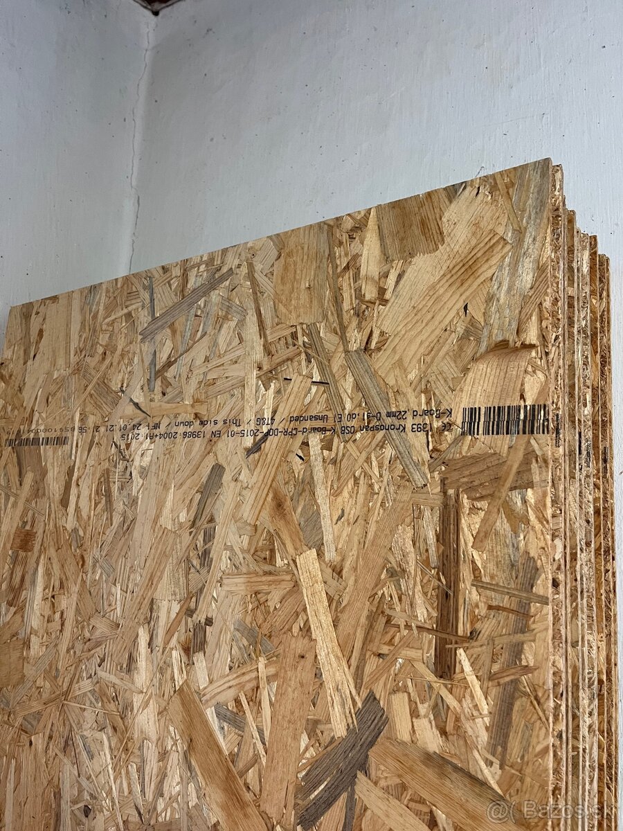 OSB dosky s perom a drážkou - 22mm x 625 x 2500 mm
