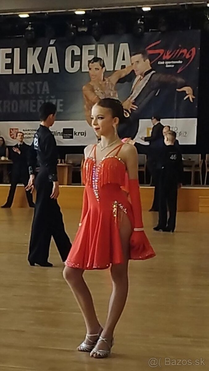 Súťažné tanečné šaty – LAT, červené