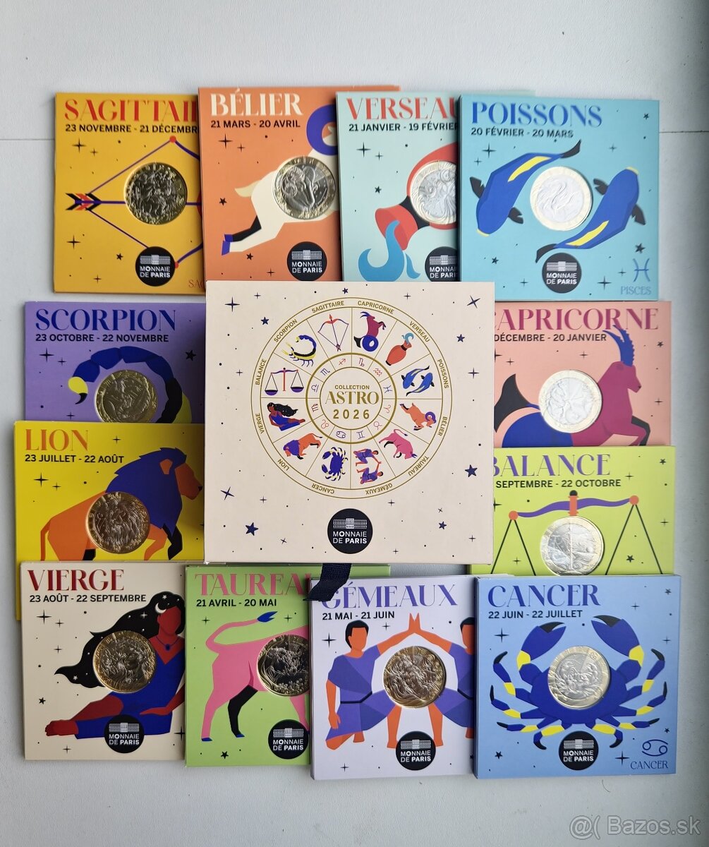5€ MINCE podľa znamení zverokruhu | vhodné ako darček