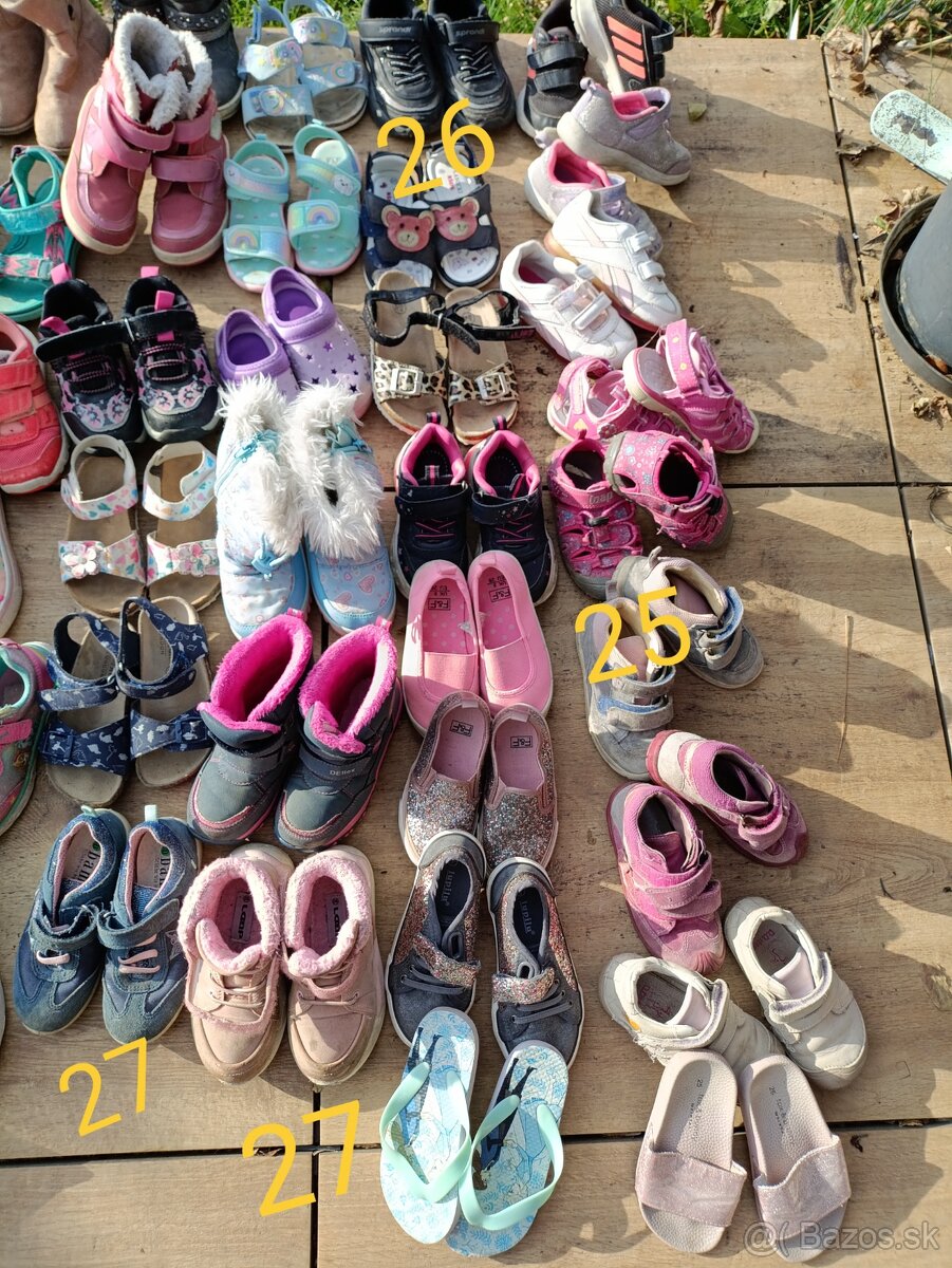 Detské dievčenské topánky velkost 25,26,27