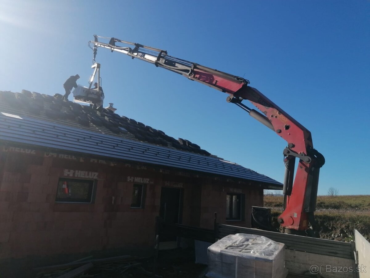 Doprava s hydraulickou rukou až do 12 metrov