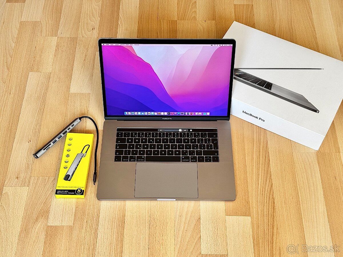 MacBook Pro 15" i7-2.7GHz,4j/16GB/512GB, Touchbar