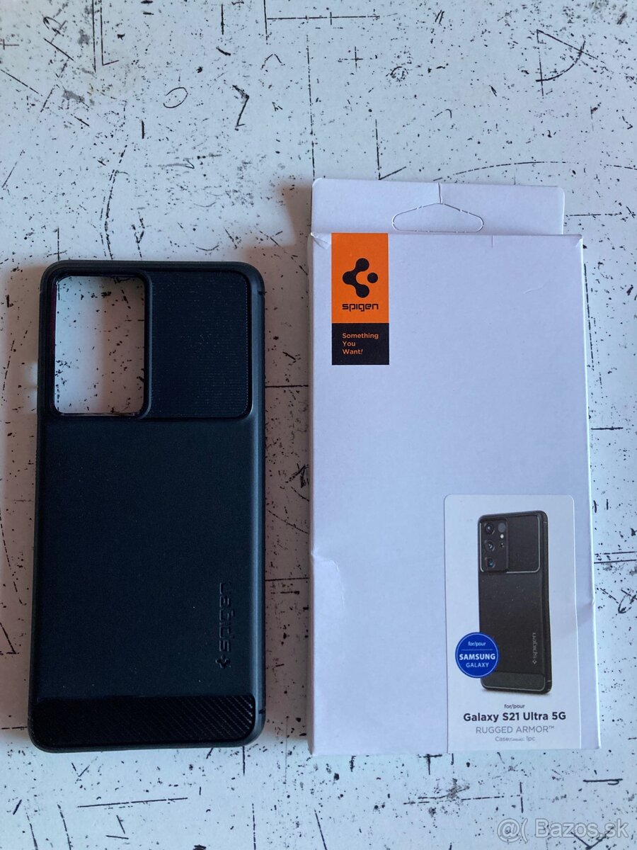 Spigen Rugged Armor Black Samsung Galaxy S21 Ultra
