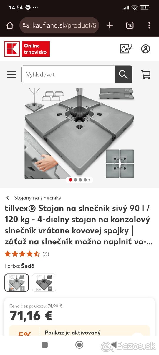 Stojan na slnečník