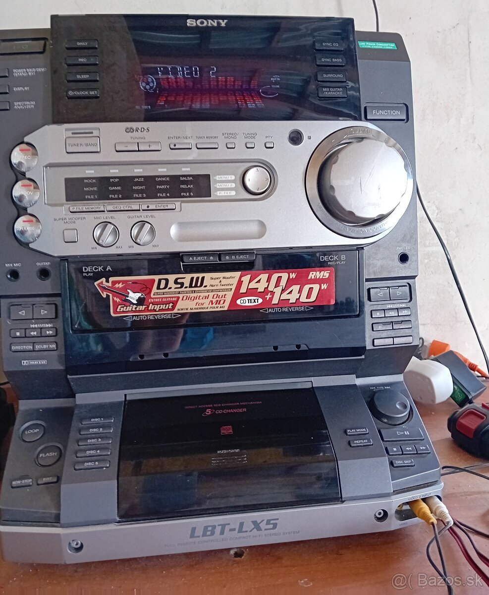 Veza sony repro bedne rapraky bass