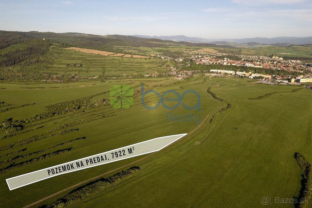 NA PREDAJ: Pozemok – orná pôda, Levoča, rozloha 7922 m2