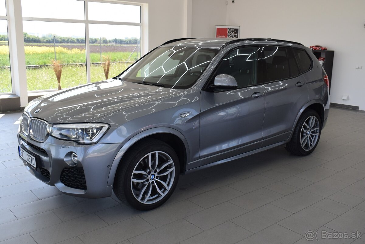 BMW X3 3,0 230 kW, xDrive35d, ČR,1.maj,2xALU,DPH