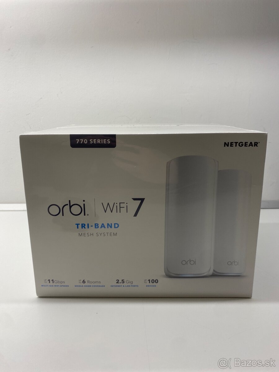 NETGEAR Orbi Wi-fi 7 series 770 Mesh system RBE772