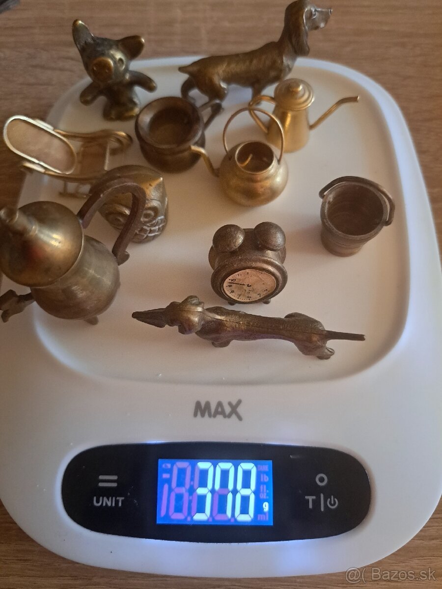 Mosadz,bronz, miniatúry