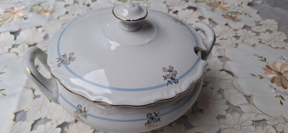 Polievková porcelánová misa Erlag, Czechoslovakia