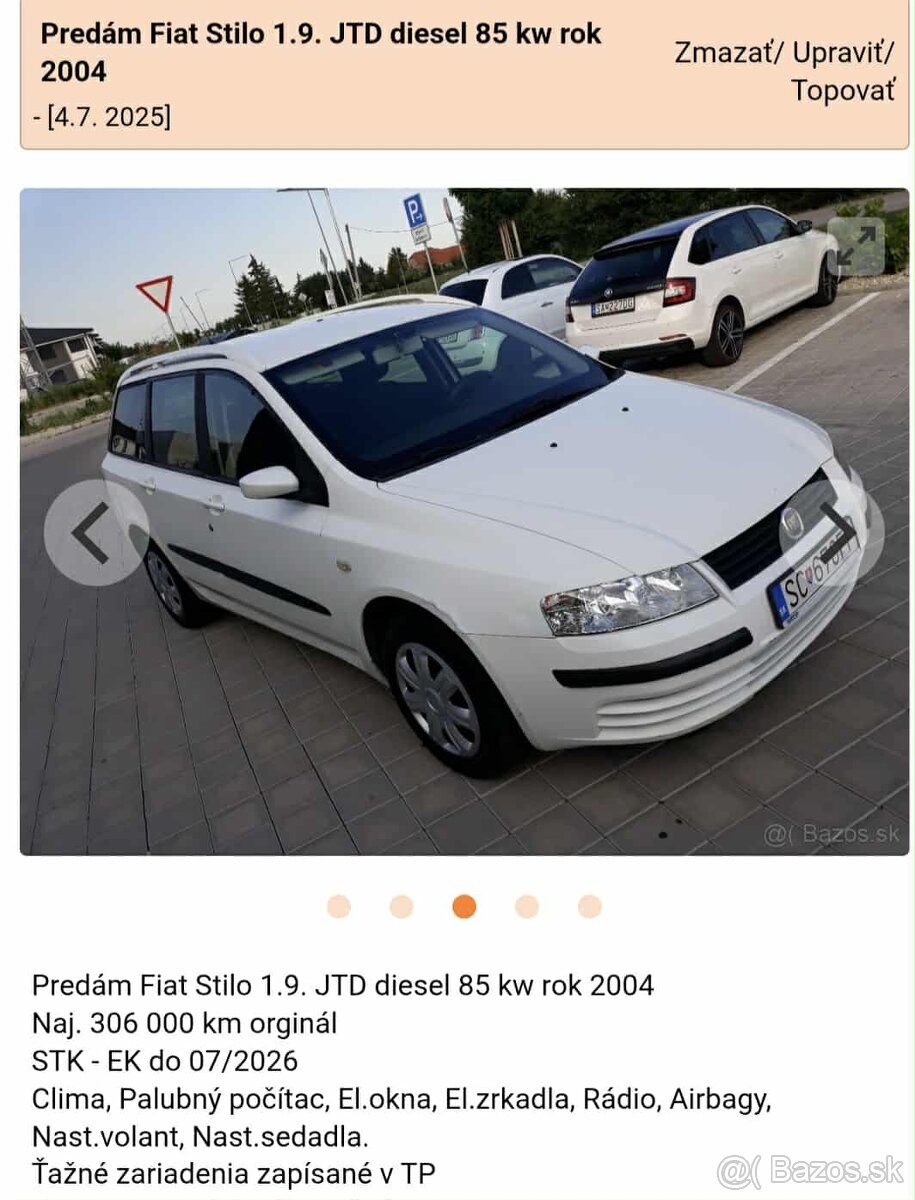 Fiat stilo 1.9 jtd