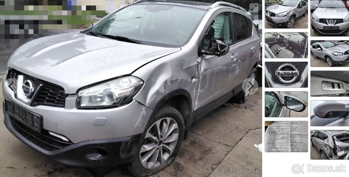 Nissan Qashqai 2.0 2013 predám MOTOR MR20 BENZÍN 4X4, AIRBAG