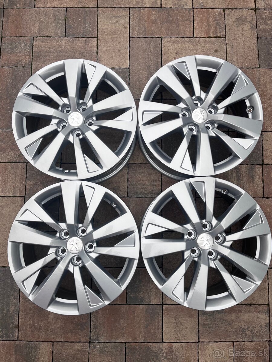 Orig. hliníkové disky Peugeot R17, 5x108
