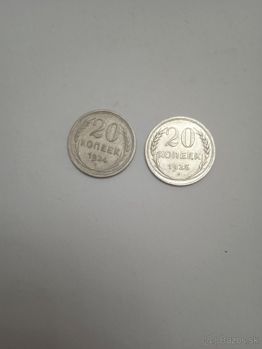 Soviesky zväz - 20 kopejok 2 ks