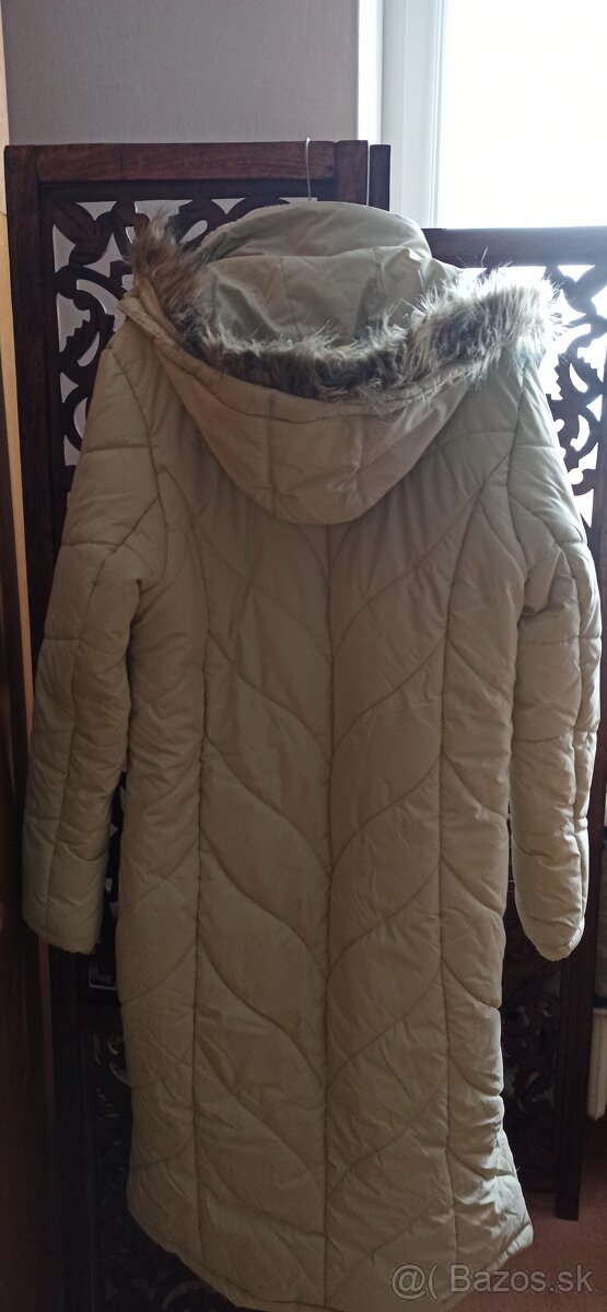 Damska dlha bezova bunda XXL