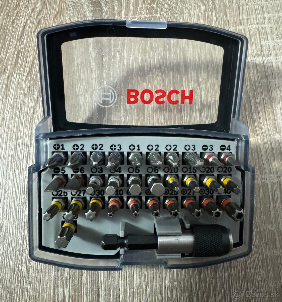 Sada bitov Bosch 32 ks PZ PH TORX SL PLOCHÁ HEX 2