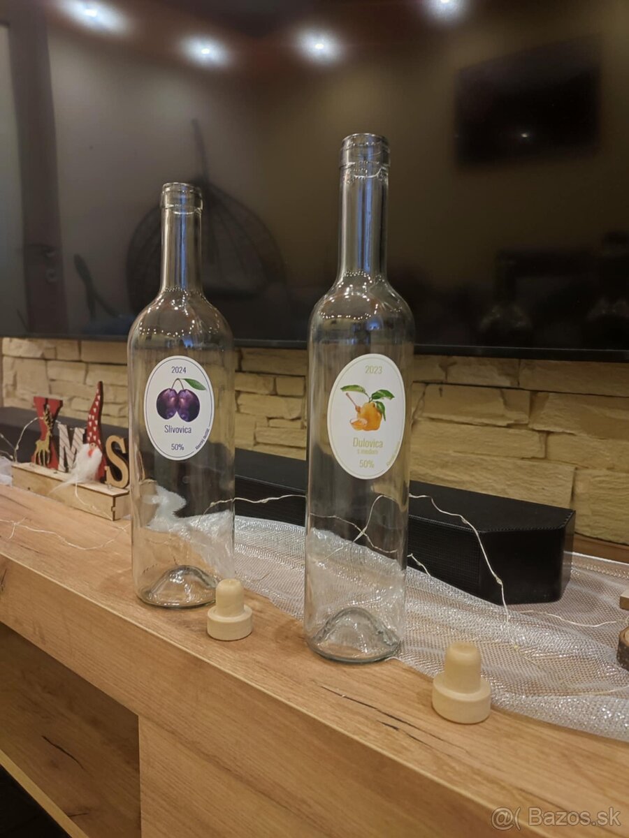 Sklenené fľaše 0,75l & 0,5l