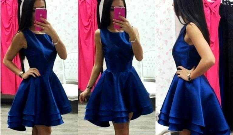 Šaty spoločenské modré