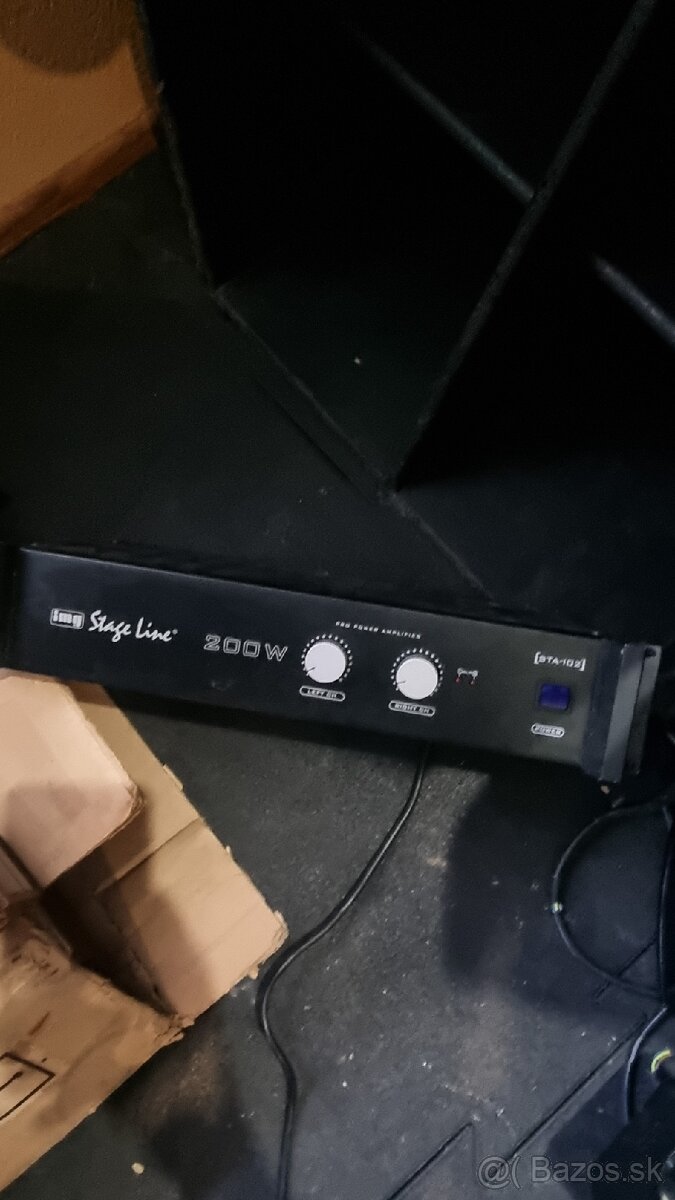 PA Dj zosilovač 2x 200 W RMS