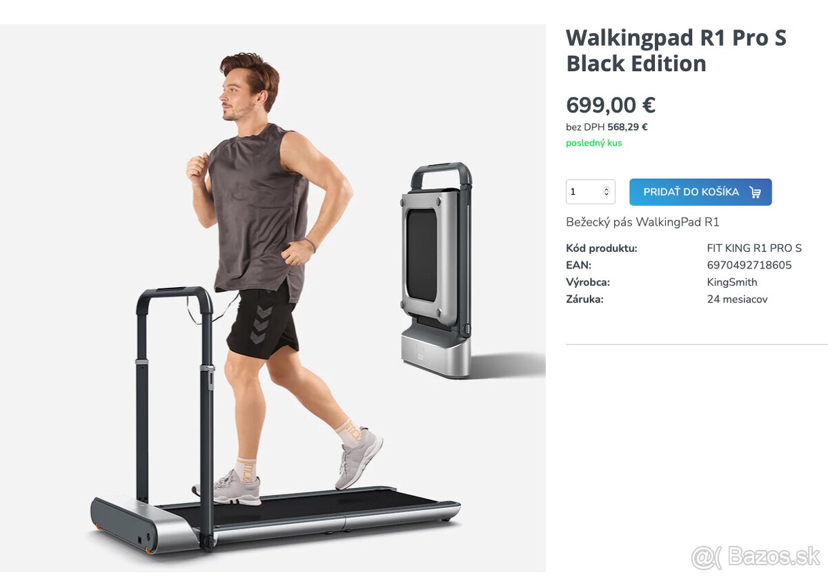 Bežiaci pás skladací - Walking Pad R1 PRO