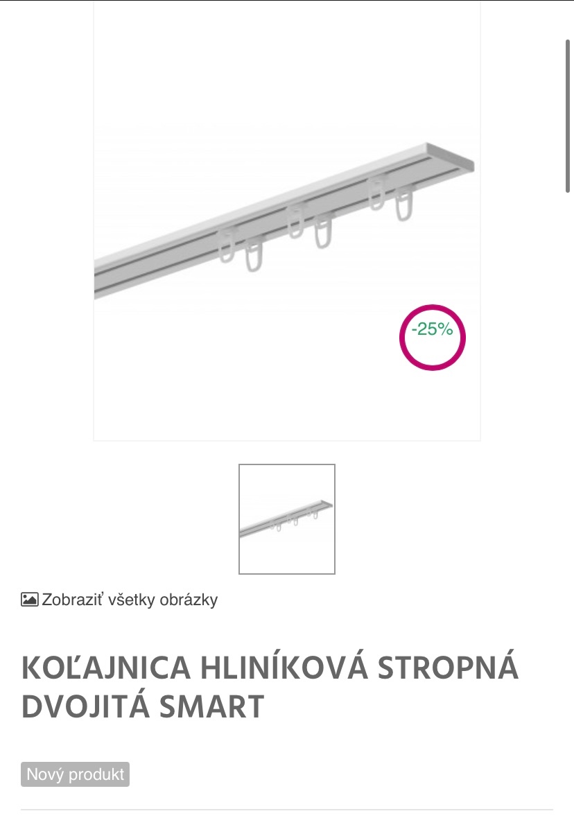 Hlinikova kolajnicova garniza 200 cm
