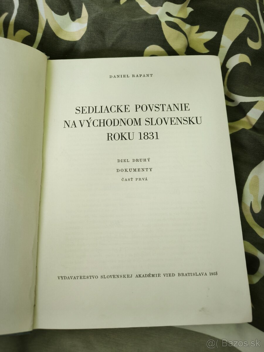 Sedliacke povstanie na východnom Slovensku roku 1831