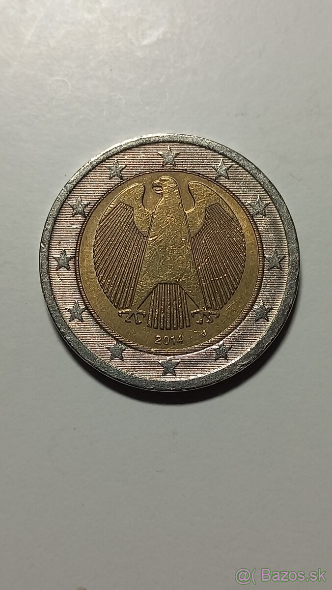 Minca 2 Euro Nemecko 2014