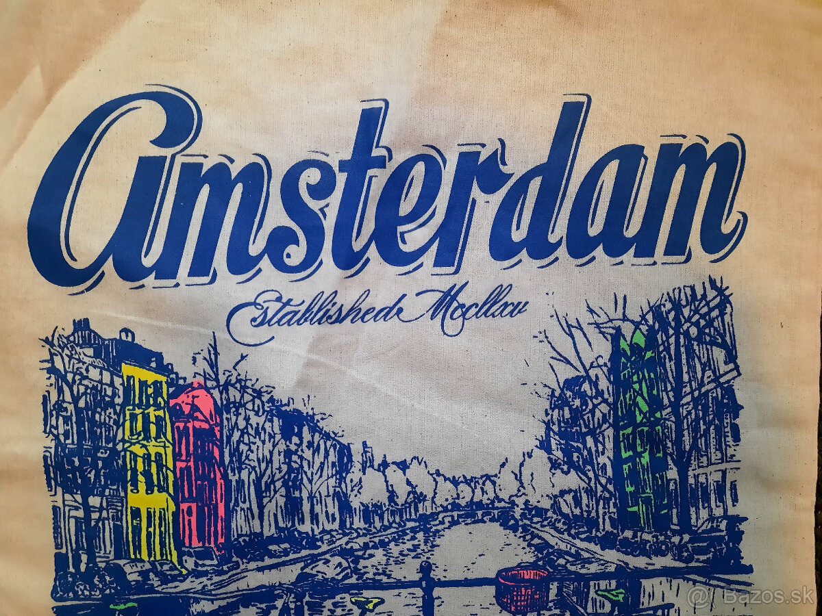 Plátenná taška kabelka Amsterdam, Barbie, Basquiat