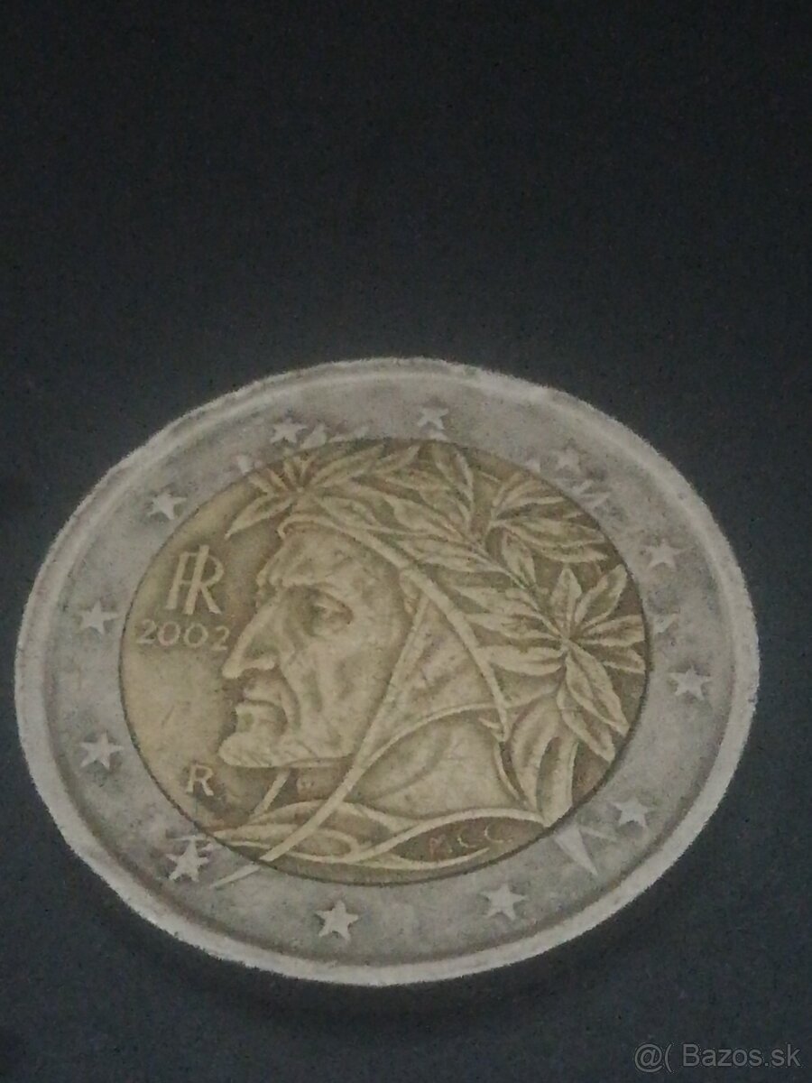 Predám 2 eurovú mincu Dante Alighieri