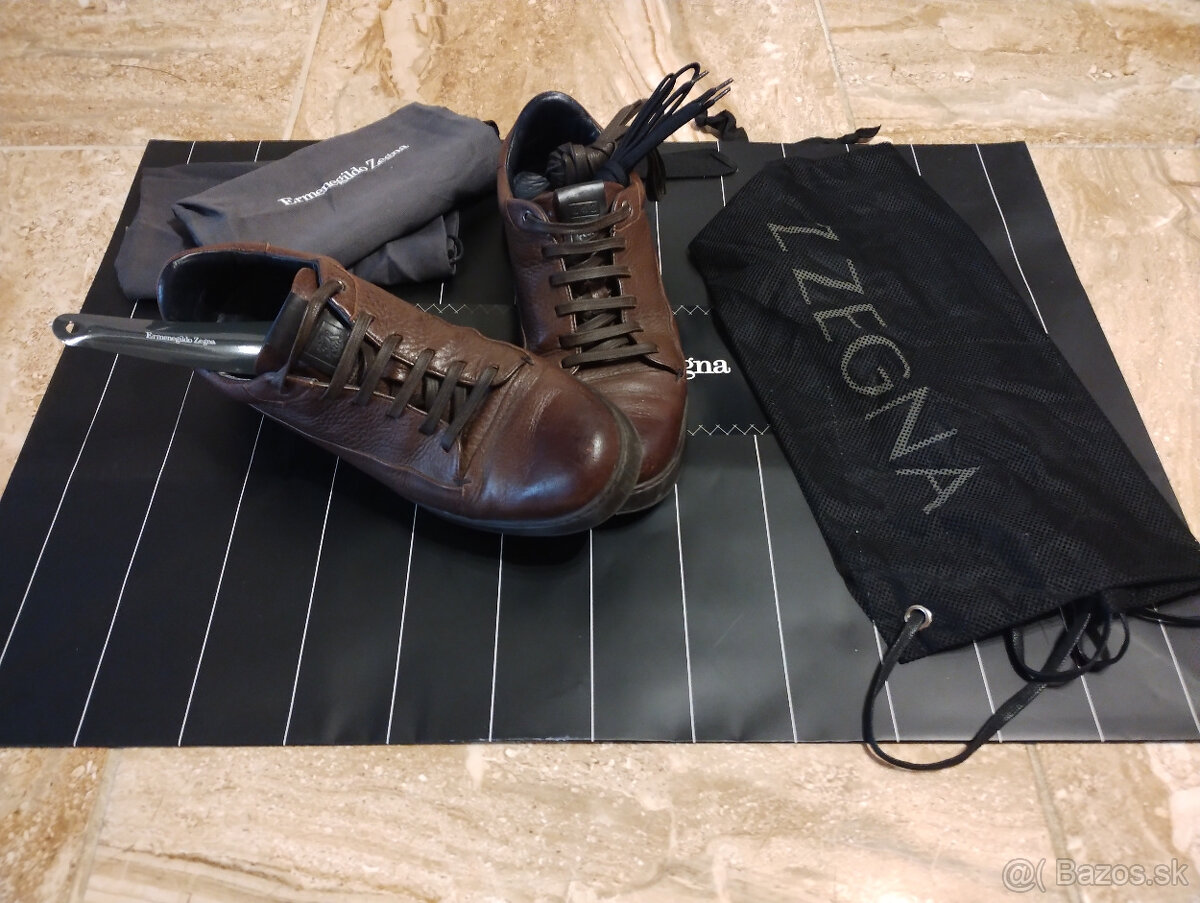 Ermenegildo Zegna kožené tenisky, 50,- Euro/ nové