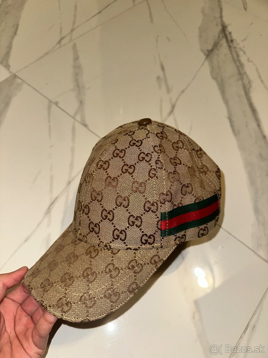 Hnedá šiltovka nová Gucci Khaki Gucci cap new