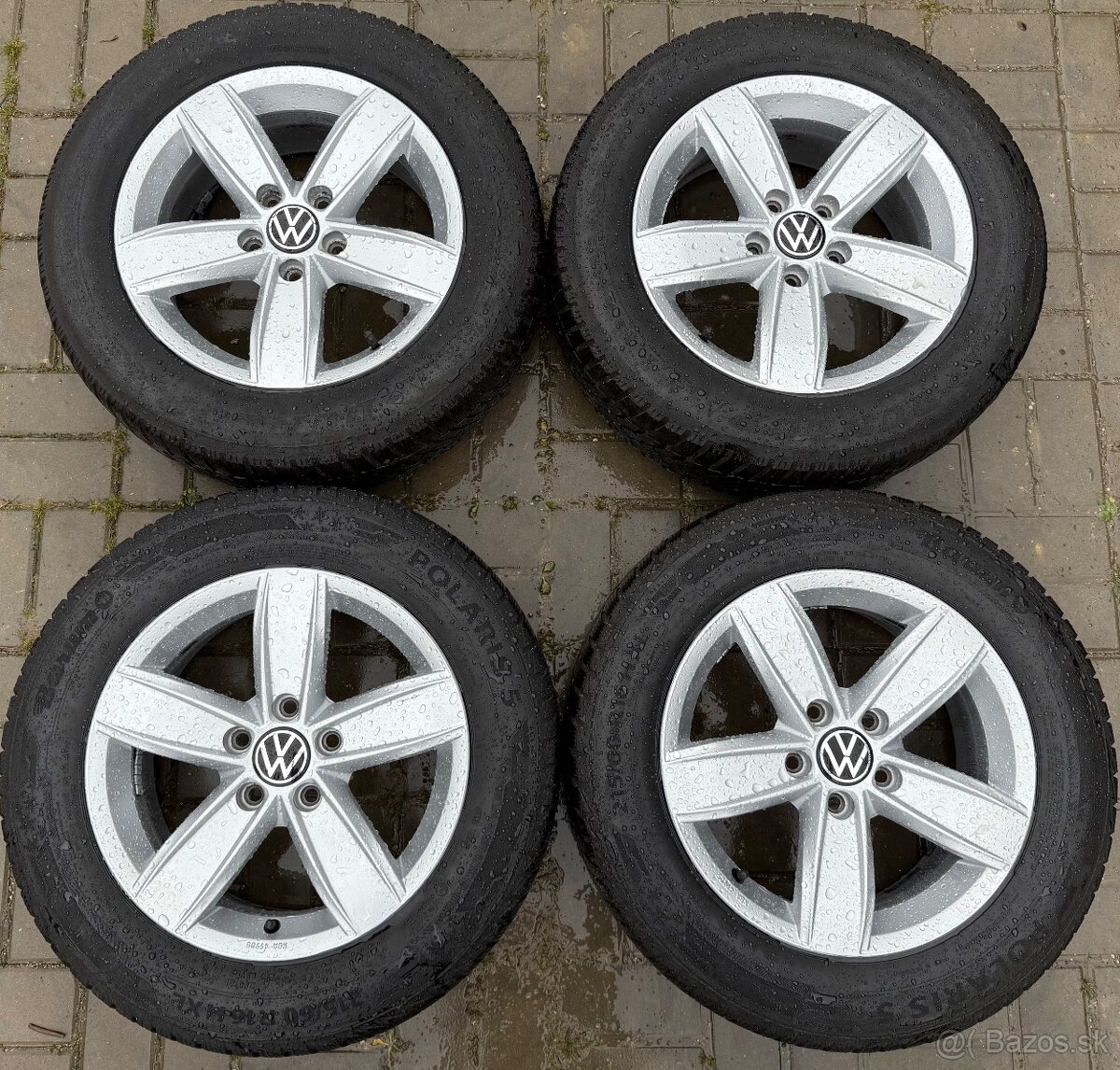 Volkswagen Alu zimná sada 5x112 r16 Barum 215/60 R16 XL