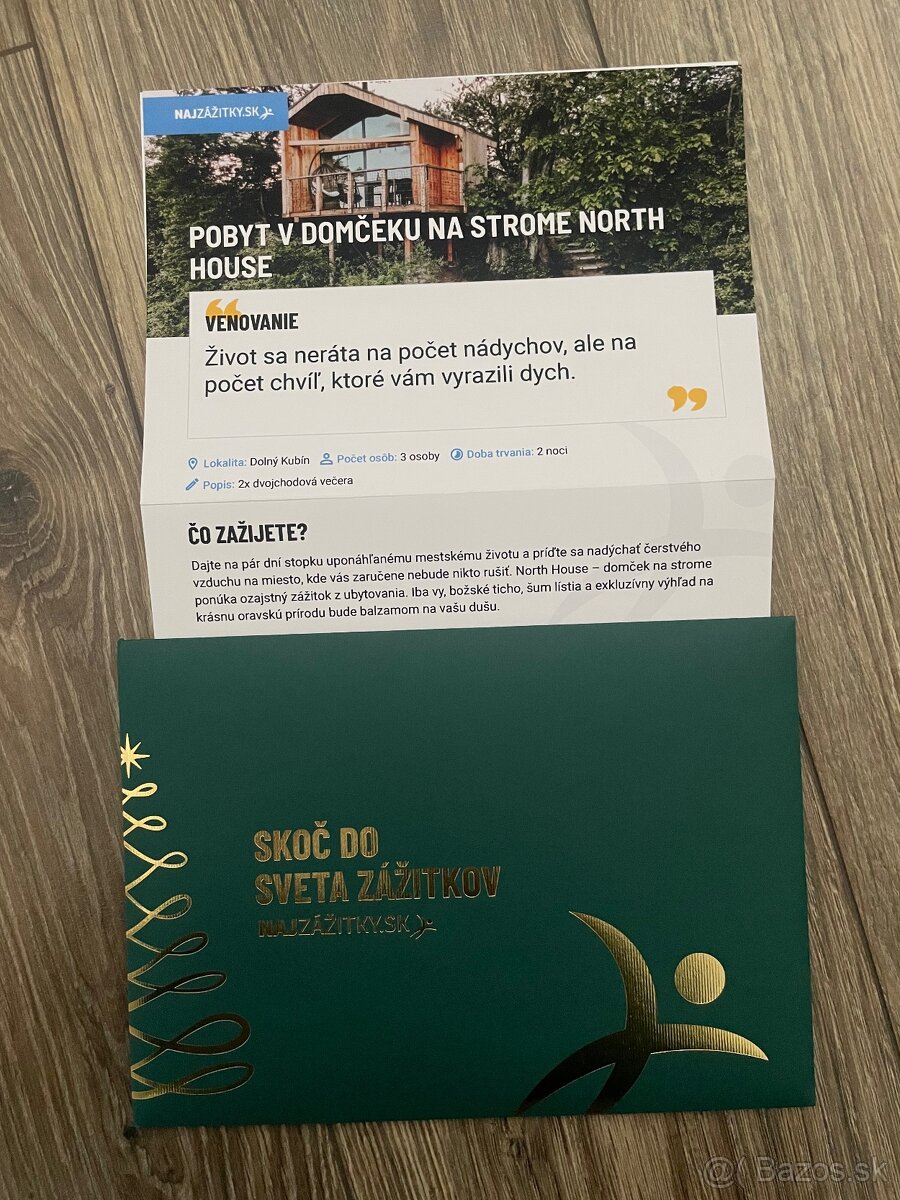 Pobyt v domčeku na strome Dolný Kubín