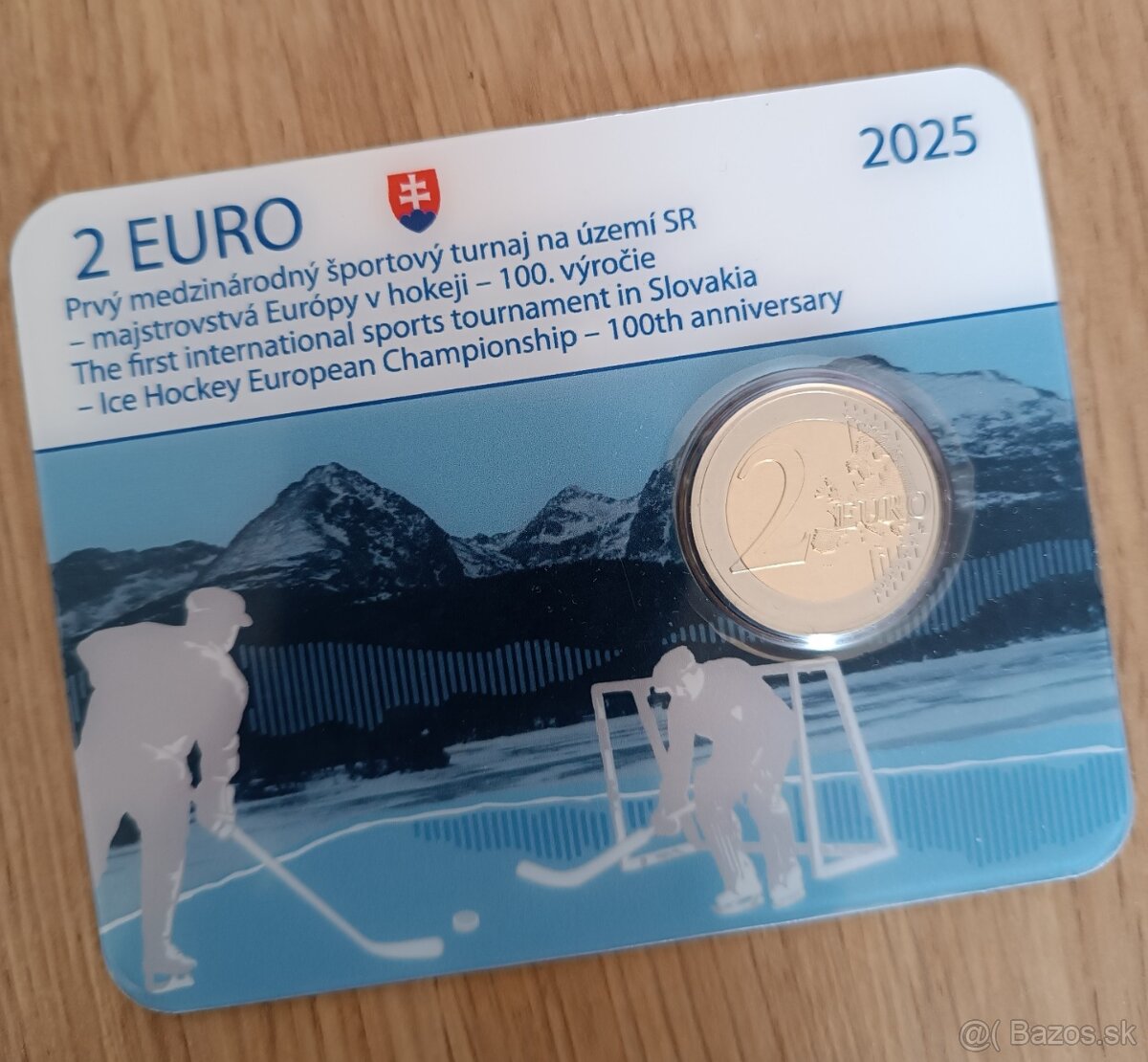 Coincard minca 2€ hokej  2025